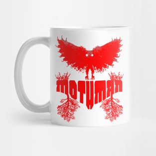 Mothman West Virginia Wing Humanoid Moth Retro Vintage Red Mug